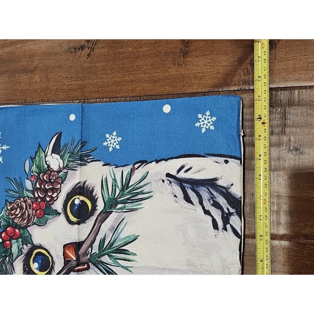 Winter Pillow Covers BEAUTIFUL OWL Theme (Pack of 4)